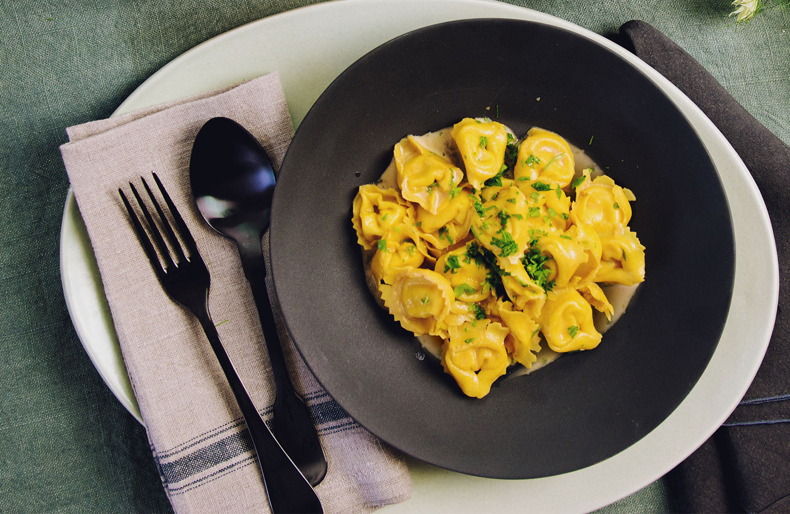 Ragù Bolognese Tortelloni with Parmigiano Reggiano cheese recipe La