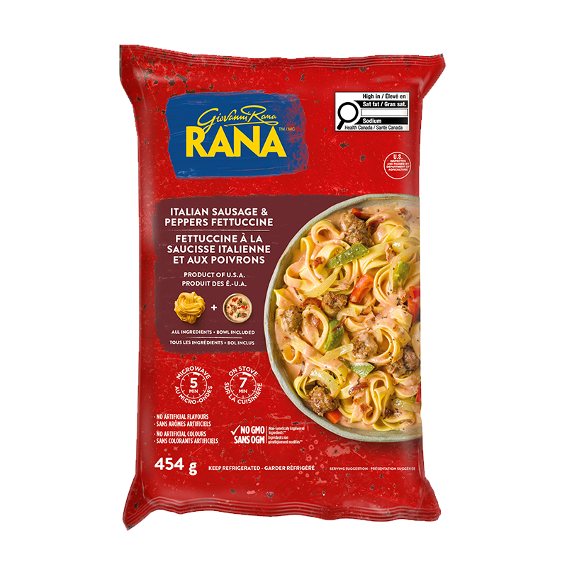FETTUCCINE À LA SAUCISSE ITALIENNE ET AUX POIVRONS 