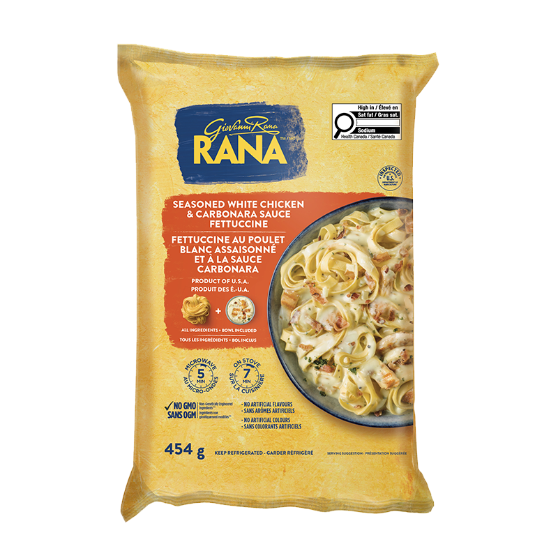 Seasoned White Chicken & Carbonara Sauce Fettuccine