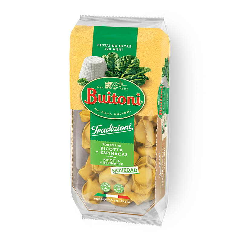 TORTELLINI RICOTTA E ESPINAFRES