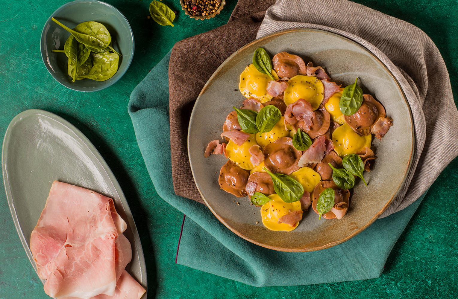 Duetto Gorgonzola & noci con prosciutto e spinaci - Giovanni Rana