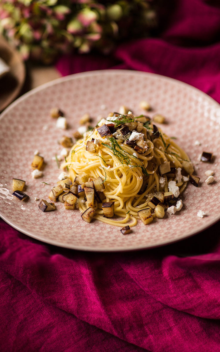 Spaghetti Con Melanzana E Ricotta Salata Giovanni Rana