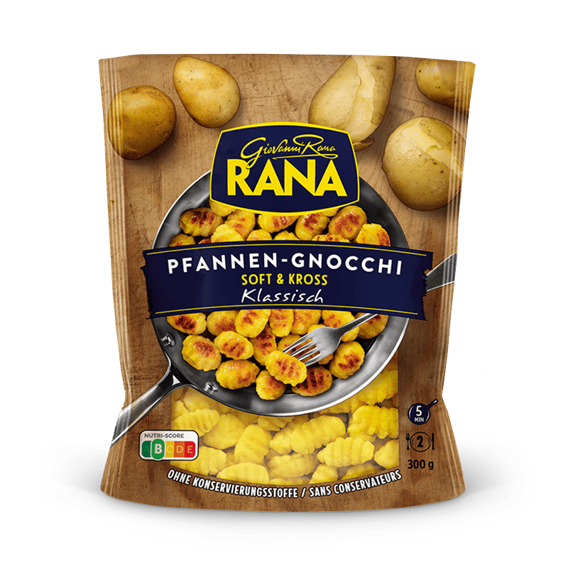 Pfannen-Gnocchi Soft &amp; Kross Klassisch mit Zucchini und Frischkäse ...