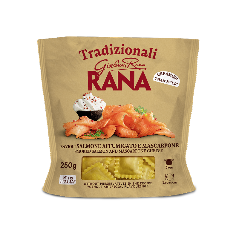 Salmon Rafano RAVIOLI SMOKED SALMON & MASCARPONE - Giovanni Rana