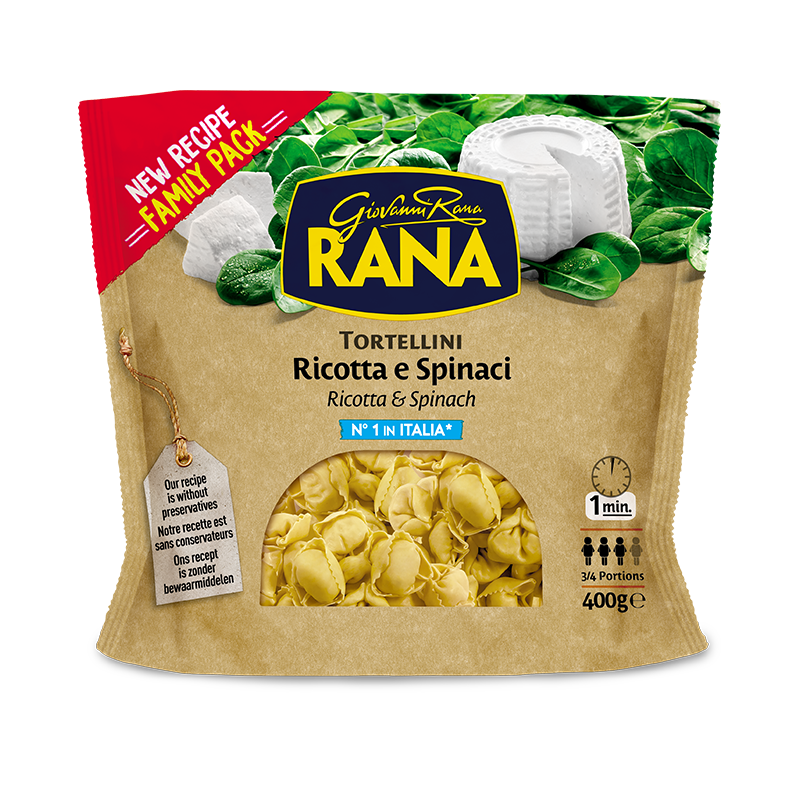 Tortellini Ricotta & Spinach 400 g Giovanni Rana