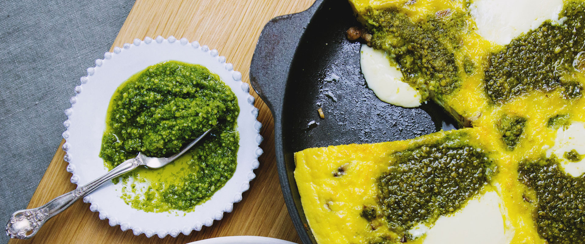 PESTO & RICOTTA FRITTATA Giovanni Rana