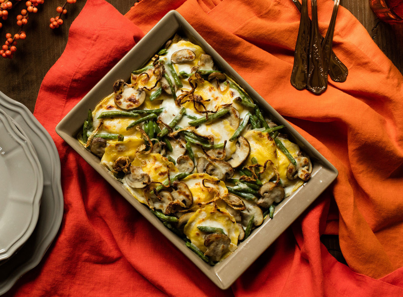 FOUR CHEESE RAVIOLI WITH MUSHROOMS AND GREEN BEANS - La ...