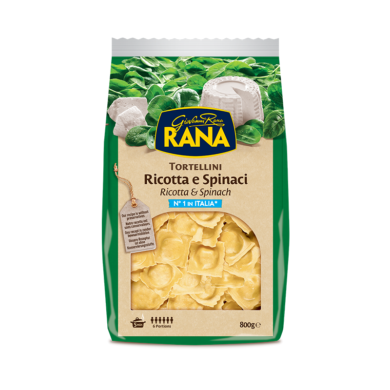 Tortellini Ricotta & Spinach 800 g Giovanni Rana