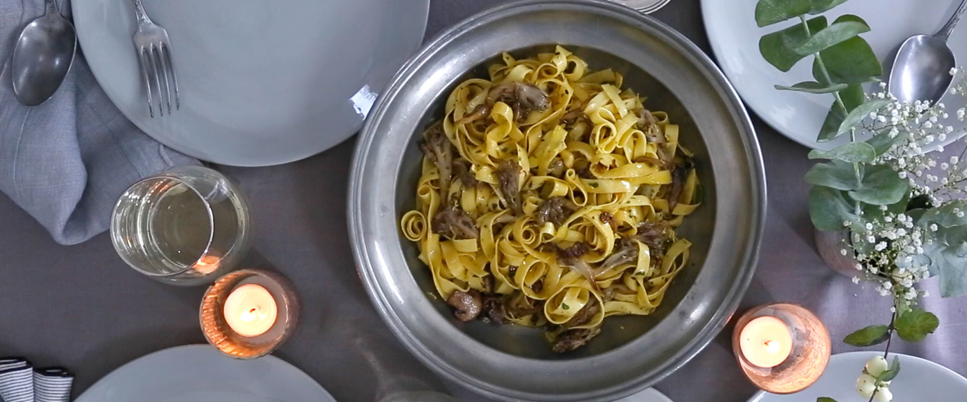 Tagliatelle con funghi porcini y mascarpone - Giovanni Rana