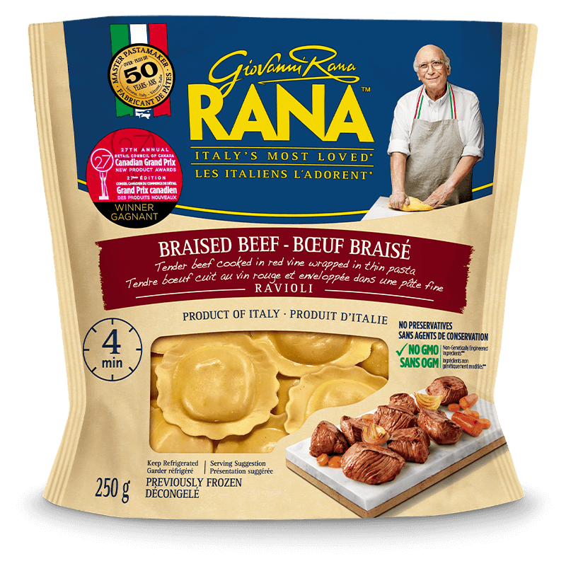 BRAISED BEEF RAVIOLI WITH EGGPLANT AND TOMATOES Giovanni Rana