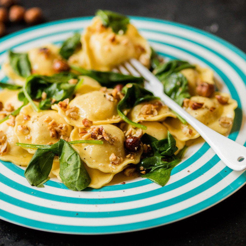 Giovanni Rana Spinach & Cheese Ravioli Paired with White Chicken